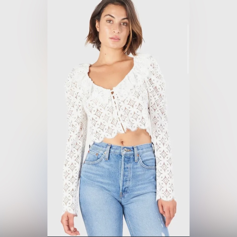 For Love and Lemons Charmaine Crop Top
